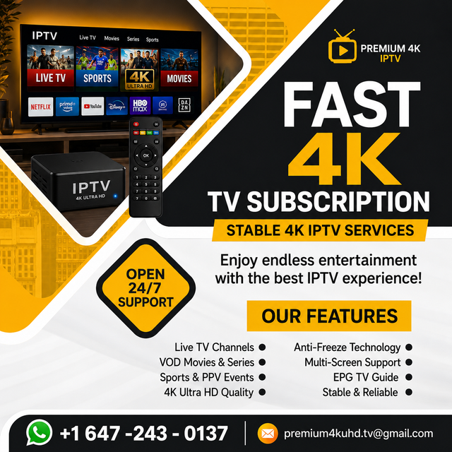Fast 4k TV subscription - All device supported
