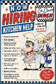 Kitchen Help Wanted - St. Dave's Diner
