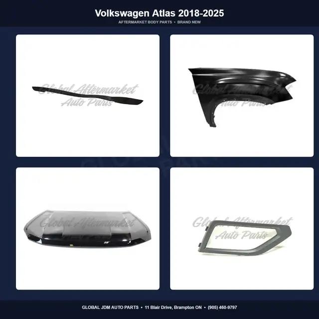 Volkswagen Atlas 2018-2025 Hood Fender Mirror Bumper Grille