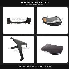 Jeep Compass Mp 2007-2025 Bumper Grille Absorber Mirror Hood