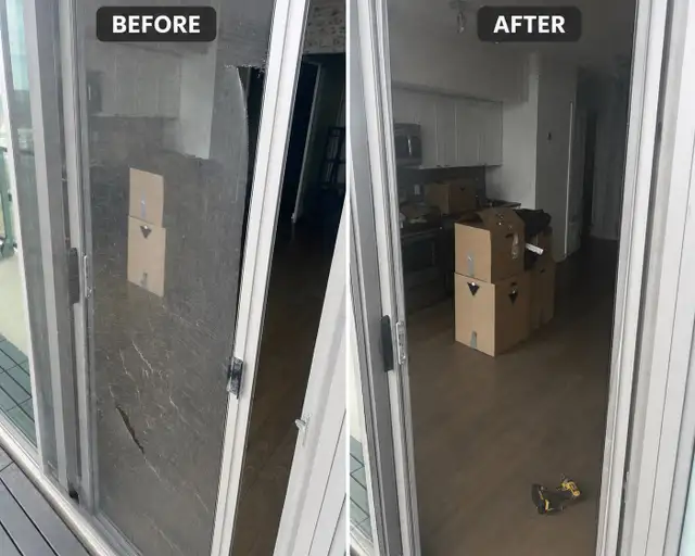 Patio Sliding Door Mesh Replacement $100