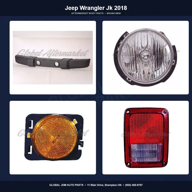 Jeep Wrangler Jk 2018 Fender Mirror Bumper Aftermarket Parts