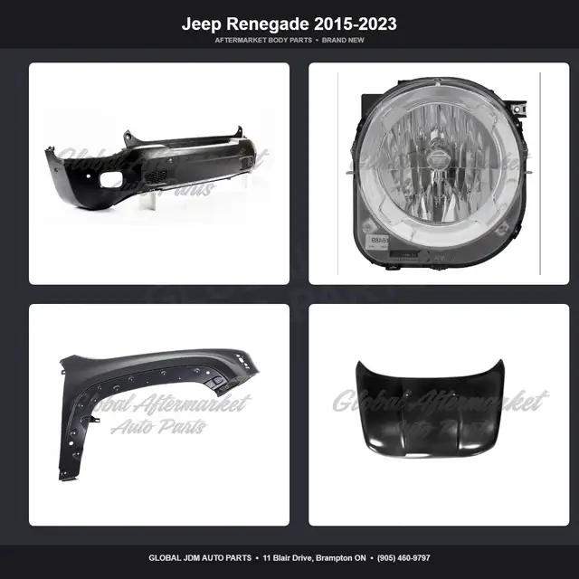 Jeep Renegade 2015-2023 Mirror Bumper Hood Grille Fender