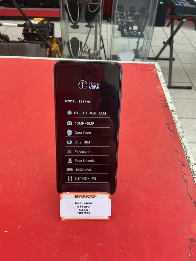 cellulaire Tech View S15 pro neuf