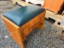Vintage Vanity Bench with Drawer - Photo 5