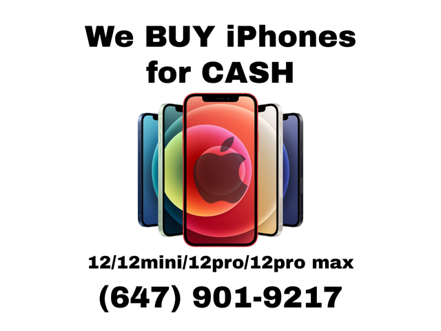 WE BUY! iPhone 12/12mini/12pro/12promax CASH PAID!