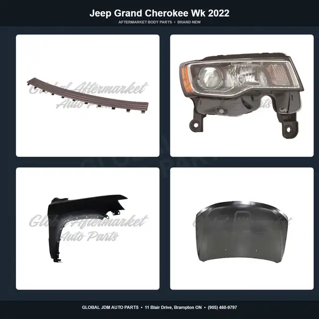 Jeep Grand Cherokee Wk 2022 Hood Grille Fender Mirror Bumper