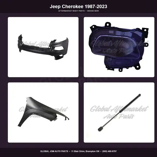 Jeep Cherokee 1987-2023 Fender Headlight Hood Grille Mirror