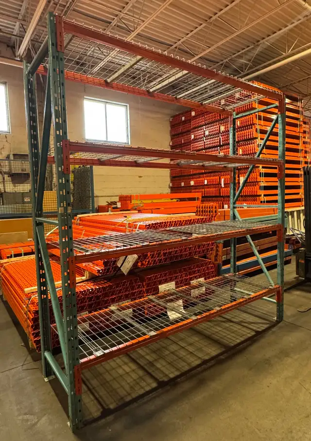 Used steel storage rack