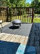 MOVING SALE - deck fire bowl and mats