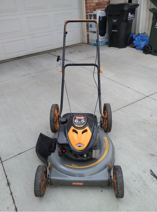 Ryobi 6.5HP Mower Starts First 2Pulls/ NO Bag Asking $150 OBO