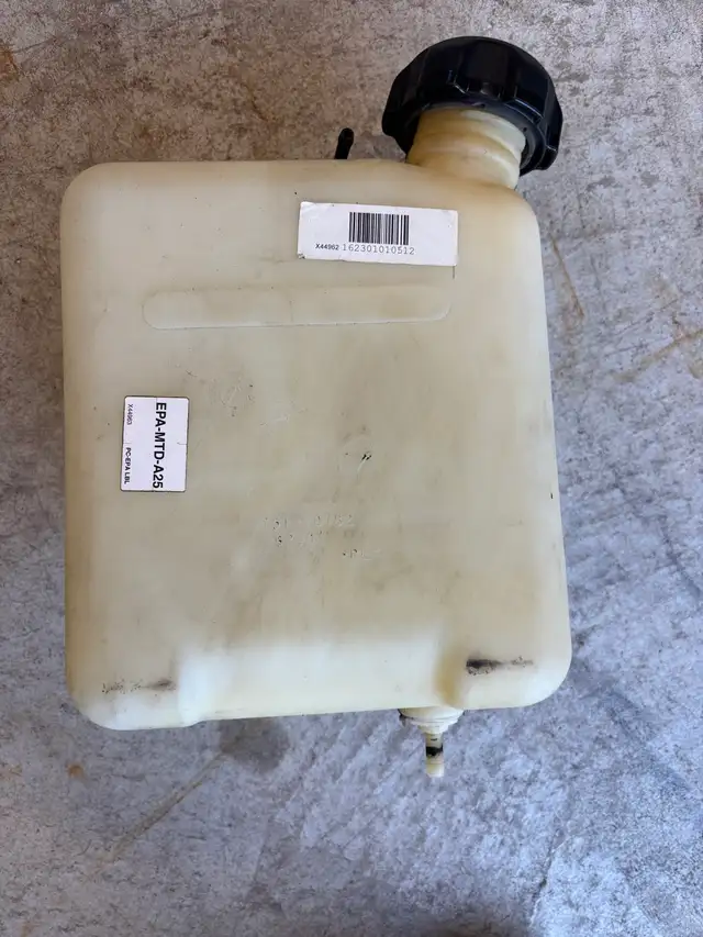 MTD riding lawnmower gas tank