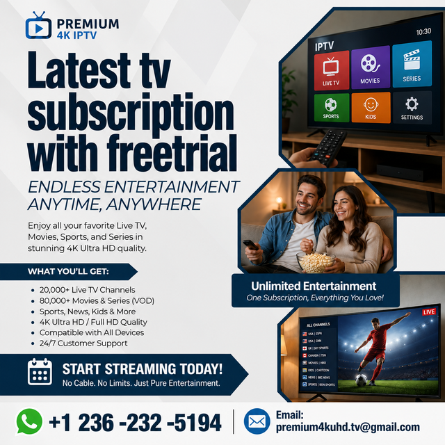 Latest tv subscription with freetrial