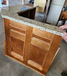 Custom L-shaped Bar with Quartz Countertop - Photo 3