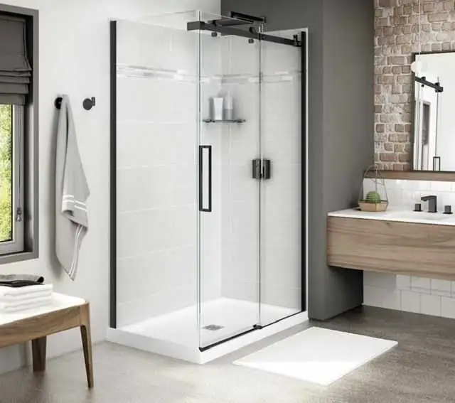 MAAX Halo Corner Shower Door & Glass Return Panel