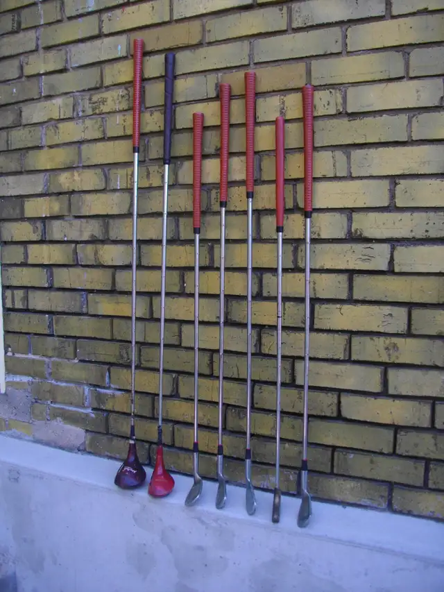 3 SETS OF GOLF CLUBS FOUND IN ATTIC