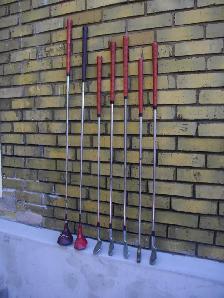 3 SETS OF GOLF CLUBS FOUND IN ATTIC
