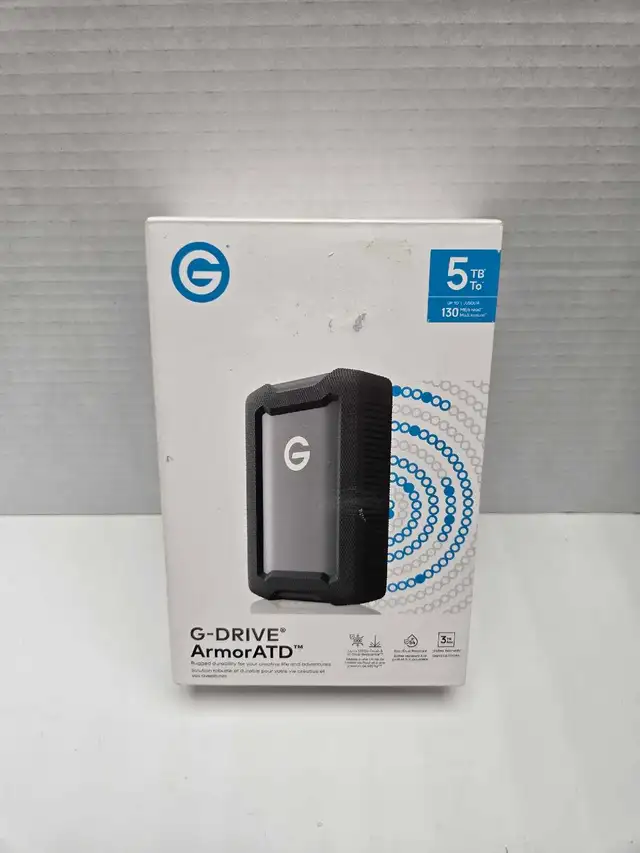 G-Drive ArmorATD 5TB Portable Hard Drive NEW Sandisk WD