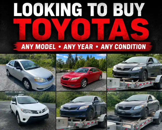 I BUY TOYOTA VEHICLES ANY CONDITION
