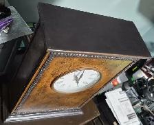 VINTAGE-STYLE FLEUR-DE-LIS MANTEL CLOCK – BRONZE – TESTED – C$25 - Photo 5
