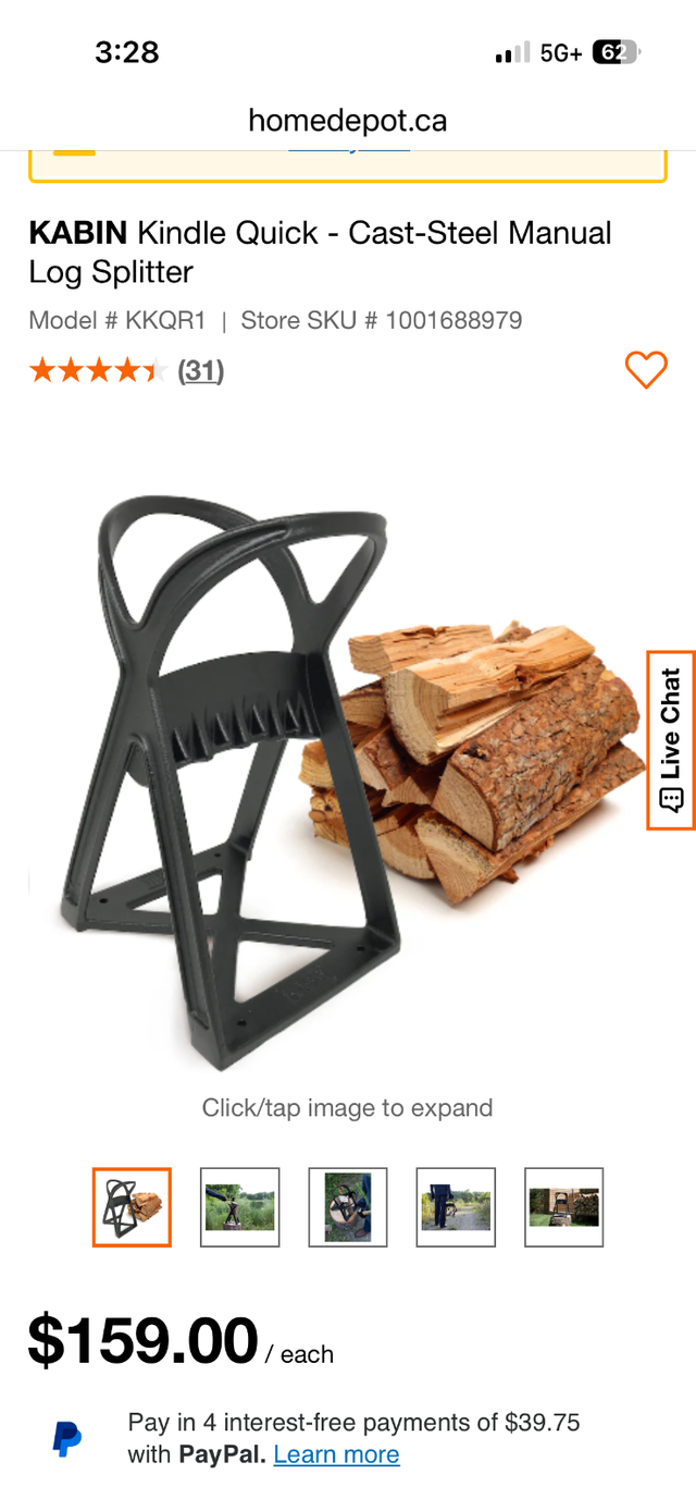 Log Splitter - Kindling maker