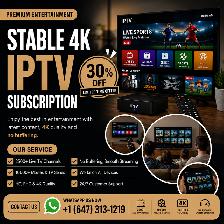 Stable 4k TV subscription - Latest deals!
