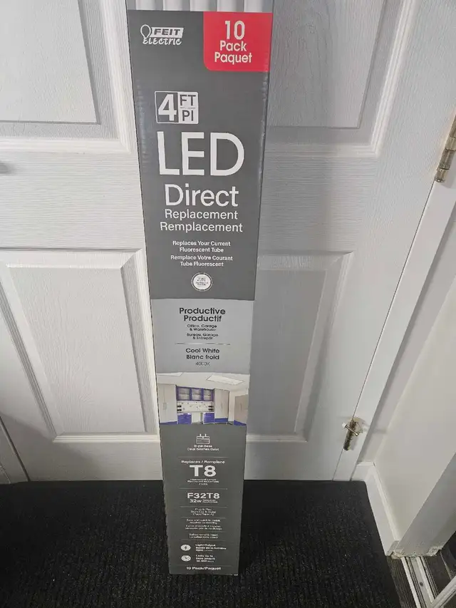10 Pack LED Replacement- 4' T8 Fluorescent