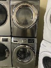 Laveuse sécheuse frontales stainless Samsung (remis à neuf)