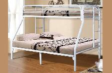 TWIN OVER DOUBLE BUNK BED FLOOR MODEL CLEARANCE .
