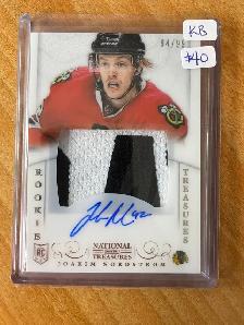 2013-14 Panini National Treasures 168 Joakim Nordstrom JSY AU RC