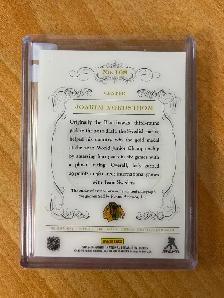 2013-14 Panini National Treasures 168 Joakim Nordstrom JSY AU RC - Photo 2