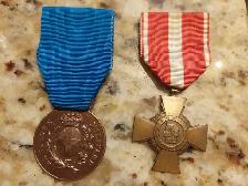 2 European Valour Medals