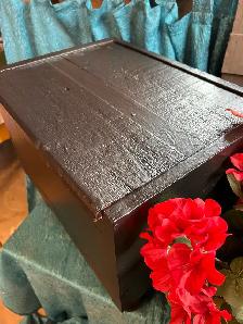 Small Black Flowery Keepsake Box - Photo 4