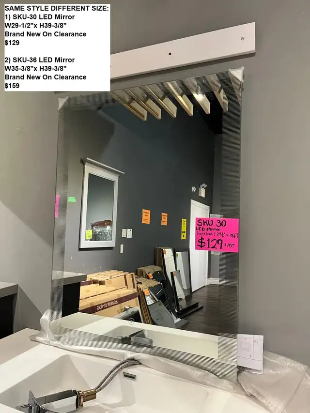Clearance Countdown: LED Mirrors Going Fast! in Floors & Walls