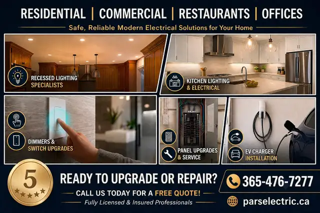 Hamilton Licensed Electrician - Free Quote- $50