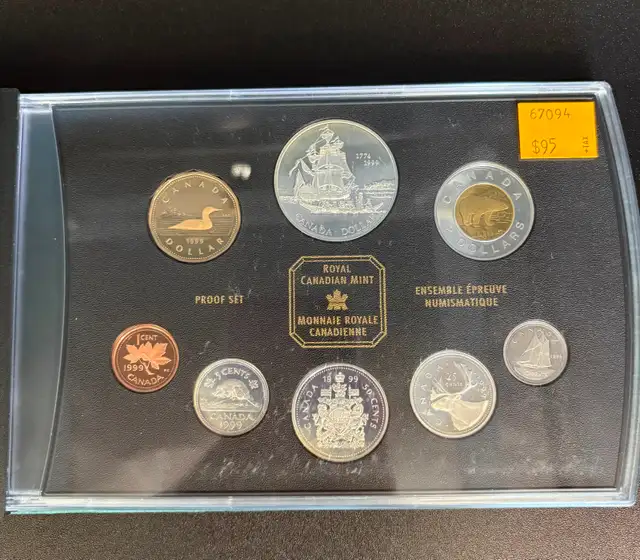 Canada Mint 1999 Proof Coin Set in Case