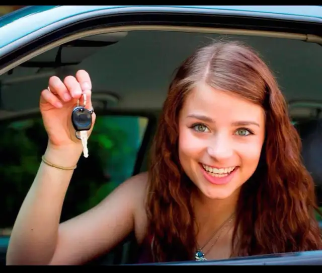 Female driving instructor- driving training