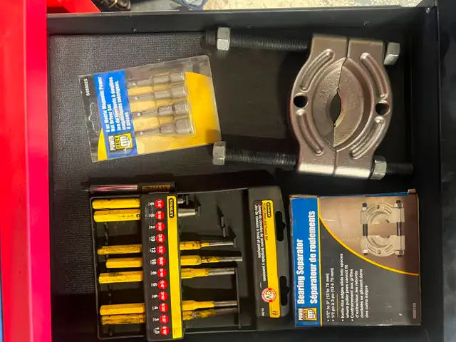 SALE ! Auto Tools: Bearing Separators, Nut Drivers & Punch Set