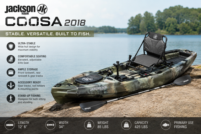 Bass Fishing Stable Stand-Up Anglers Pedal KAYAK with nice Seat