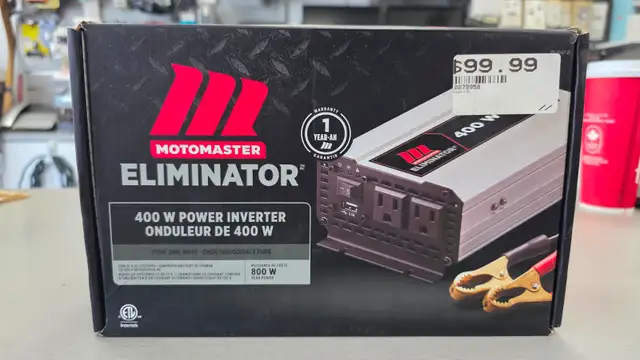 Motomaster Eliminator 400w Power Inverter - BRAND NEW