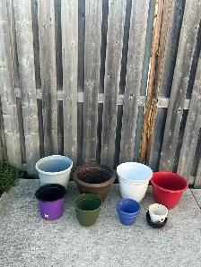 Variety of Flowers Pots