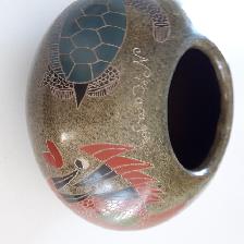 BEAU VASE NEUF CÉRAMIQUE DÉCO DE 17'DE DIAMÈTREx4'DEHAUT: $15.00 - Photo 3