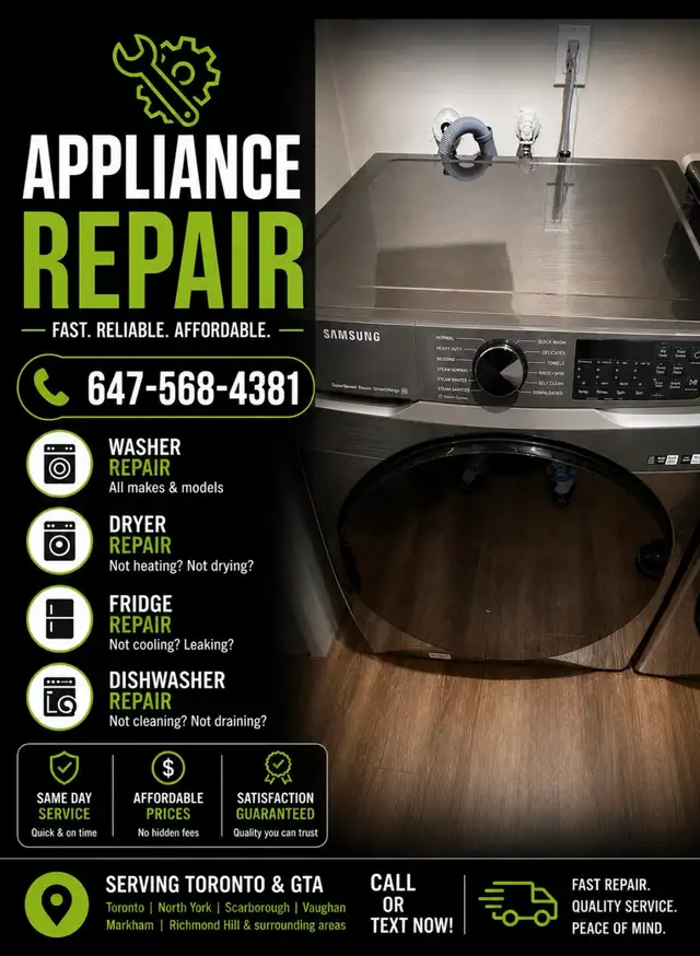 washer and dryer’s repairr