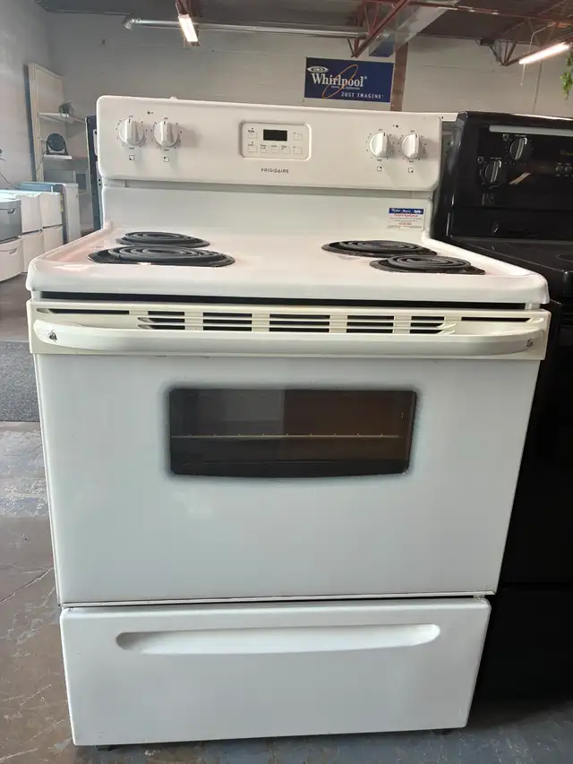White Frigidaire Coil Range