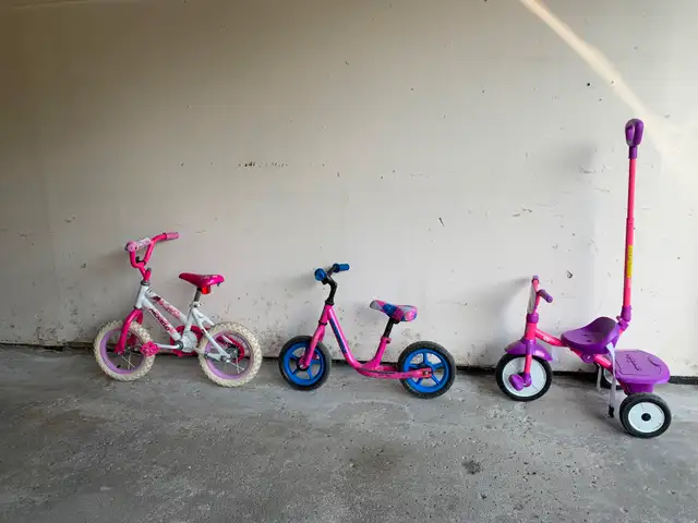 Children’s/toddlers bicycles (3 for sale)