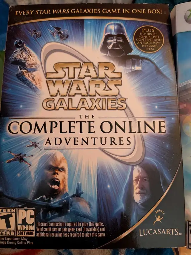 Collectible Games  StarWars Galaxies (PC) &Bioshock Infinite