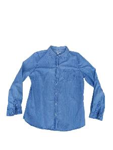 Old Navy Women's Classic Chambray Button-Down Shirt - Photo 3