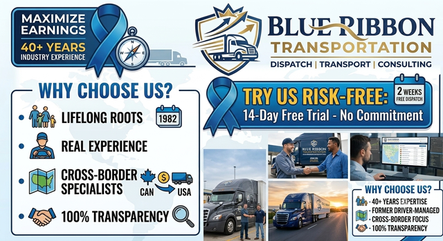 OWNER OPERATORS! Dedicated Cross-Border Dry Van Dispatch