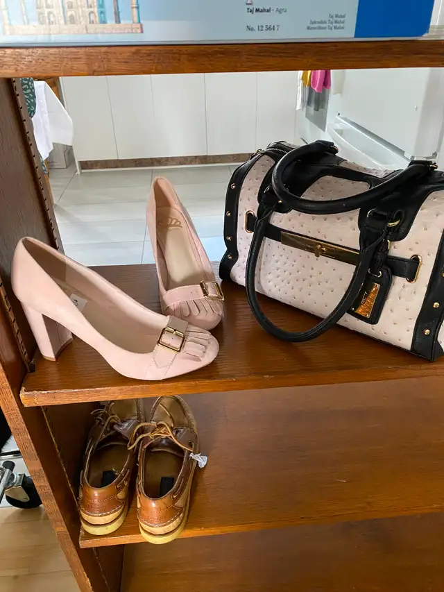 Sac à main et Soulier (7.5) – rose pâle