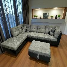 New Sofa Sectional Set with Left Storage Chaise